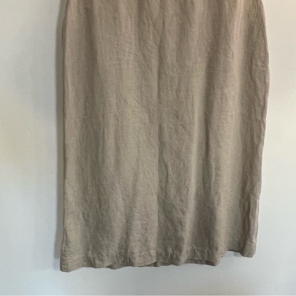 Garnet Hill Classic Linen Shirt Dress - Picture 8 of 10